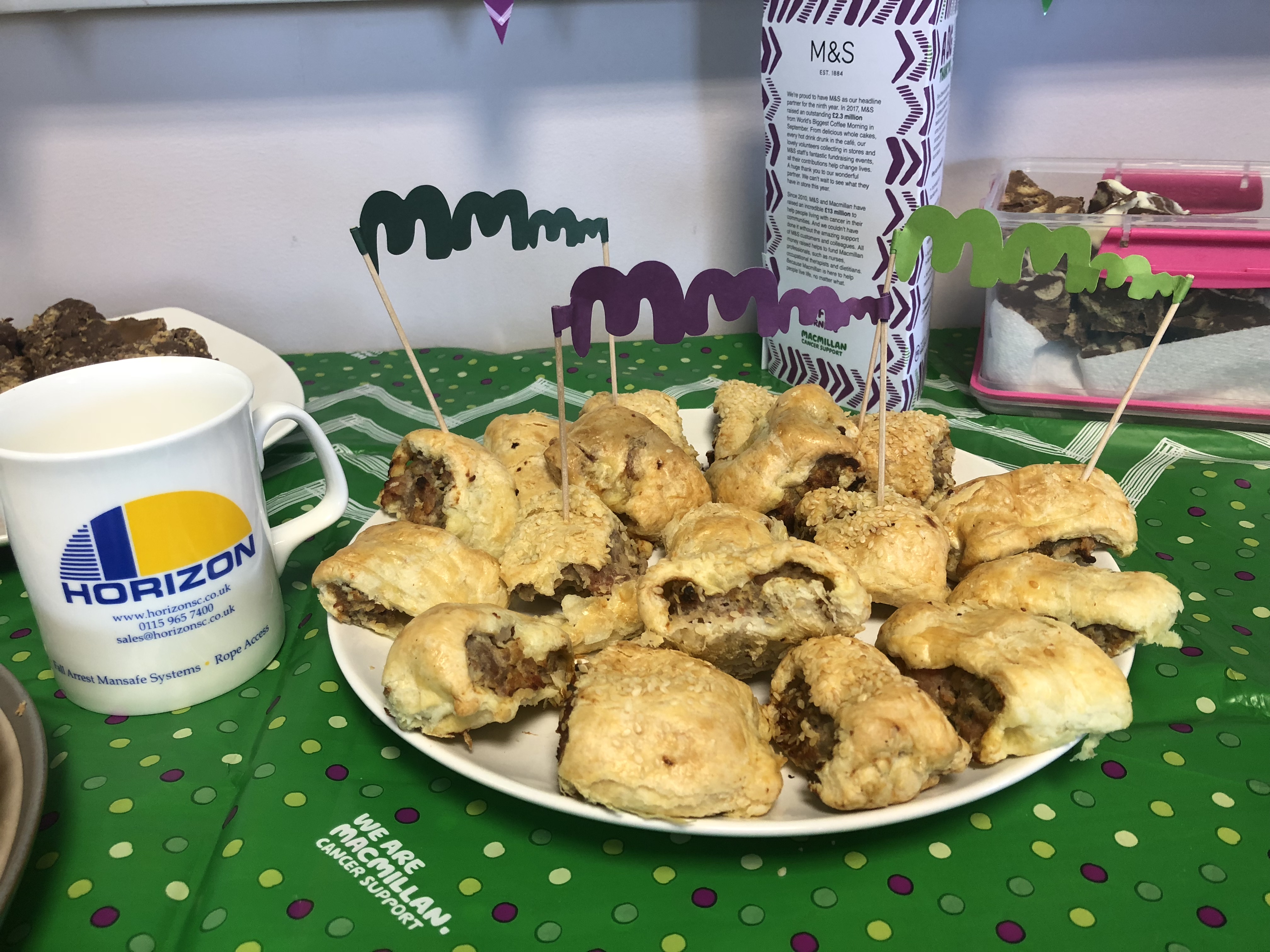 Macmillan Coffee Morning at Horizon Steeplejacks!