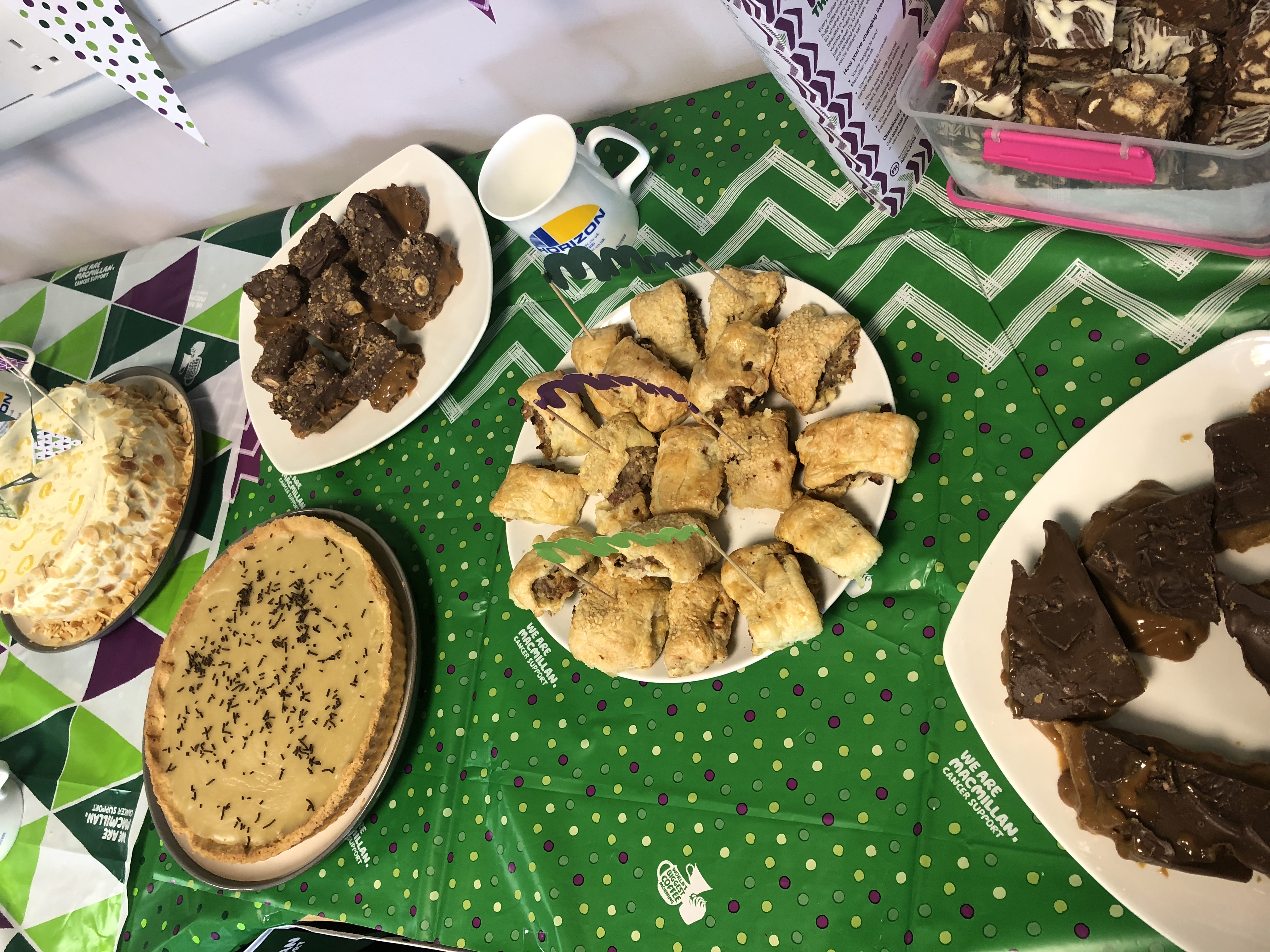 Macmillan Coffee Morning at Horizon Steeplejacks!